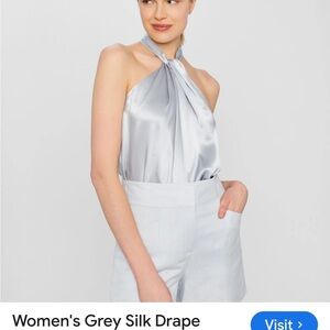 Club Monaco Silver Camisole Top